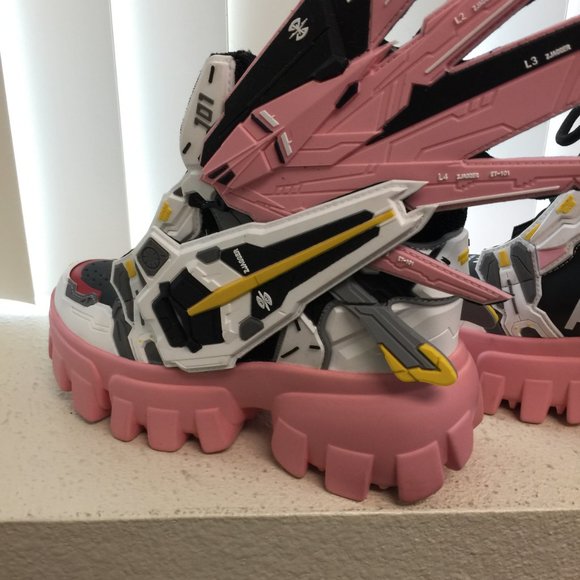 PRE LOVED - SOURSOP 04 Destiny Pink Platform Sneakers PNK/8 - SH286 - Picture 8 of 12